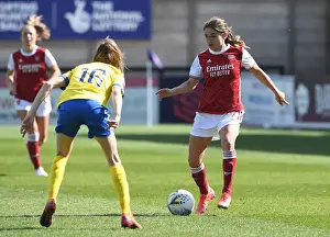 Arsenal Women vs Brighton & Hove Albion: FA WSL Match at Empty Meadow Park (April 2021)