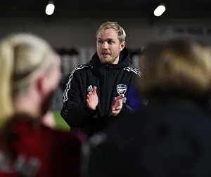 Arsenal Women V Brighton And Hove Albion Women 2021-22 Prints: Arsenal Women vs Brighton Hove Albion: Jonas Eidevall's Post-Match Pep Talk (FA WSL)