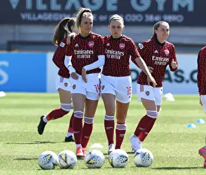 Arsenal Women vs Brighton & Hove Albion: Empty Meadow Park in FA WSL Match (2020-21)