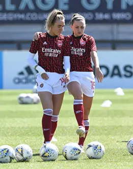 Arsenal Women V Brighton And Hove Albion 2020-21 Prints: Arsenal Women vs Brighton & Hove Albion: Empty Meadow Park FA WSL Match