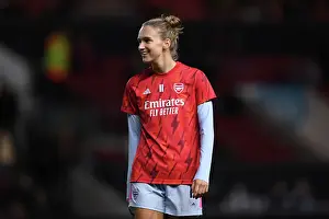Bristol City Women V Arsenal Women 2023-24 Prints: Arsenal Women vs. Bristol City: Viviane Miedema Warming Up at Ashton Gate Stadium