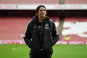 Arsenal Women V Chelsea Women 2022-23 Prints: Arsenal Women vs Chelsea Women: Kaylan Marckese Prepares for Battle in Barclays Super League Clash at Emirates Stadium