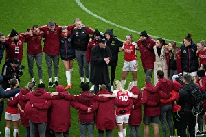 Arsenal Women V Chelsea Women 2023-24 Prints: Arsenal Women vs Chelsea Women: Jonas Eidevall's Team Talk at Emirates Stadium (Barclays Women's Super League)