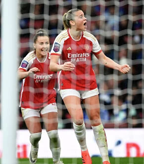 Arsenal Women v Chelsea Women 2023-24 Collection: Arsenal Women vs Chelsea Women: Alessia Russo Scores Dramatic Hat-trick in Barclays Super League