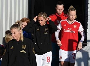 Arsenal Women v Chelsea Women 2019-20 Collection: Arsenal Women vs Chelsea Women: Nobbs and Mead Prepare for FA WSL Showdown