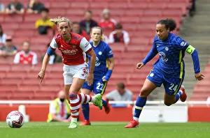 Arsenal Women V Chelsea Women - Mind Series 2021-22 Prints: Arsenal Women vs Chelsea Women: Nobbs vs Spence Clash in Pre-Season Friendly at Emirates Stadium