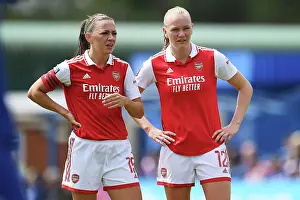 Chelsea Women V Arsenal Women 2022-23 Prints: Arsenal Women vs. Chelsea Women: Ready for Action – Free-Kick Showdown in FA Women's Super League