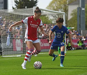 Arsenal Women V Chelsea Women FA Cup 1/2 Final 2021-22 Prints: Arsenal Women vs Chelsea Women: Tight Battle in FA Cup Semi-Final