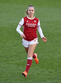 Arsenal Women v Everton Women 2020-21 Collection: Arsenal Women vs. Everton Women: Lia Walti in Action - Barclays FA WSL Clash at Meadow Park