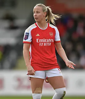 Arsenal Women vs Everton Women: Barclays Super League Showdown at Meadow Park (2023-24) - Beth Mead in Action