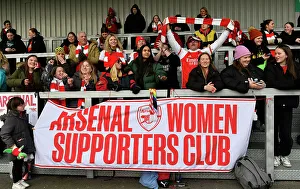 Arsenal Women V Everton Women 2023-24 Prints: Arsenal Women vs Everton Women: Passionate Fans Pack Meadow Park for Barclays Super League Showdown (2023-24)