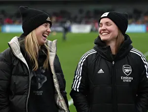 Arsenal Women V Everton Women 2022-23 Prints: Arsenal Women vs Everton Women: Half Time Moment with Beth Mead and Kim Little