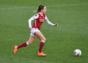 Arsenal Women v Everton Women 2020-21 Collection: Arsenal Women vs Everton Women: Lia Walti in Action - Barclays FA WSL Clash at Meadow Park (2020-21)