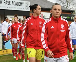 Arsenal Women V Everton Women 2022-23 Prints: Arsenal Women vs Everton Women: Manuela Zinsberger Prepares for FA WSL Clash at Meadow Park