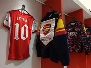 Arsenal Women V Barcelona Women 2021-22 Prints: Arsenal Women vs. FC Barcelona: A UEFA Women's Champions League Showdown at Meadow Park