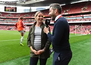 Arsenal Women V Bayern Munich 2019-20 Prints: Arsenal Women vs. FC Bayern Munich: Nigel Mitchell and Kelly Smith's Reunion at Emirates Cup