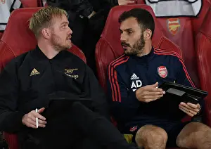 Arsenal Women V FC Zurich Frauen 2022-23 Prints: Arsenal Women vs FC Zurich: Jonas Eidevall and Aaron D Antino Pre-Match - UEFA Women's Champions League