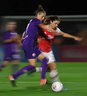 Arsenal Women V Fiorentina Women 2019-20 Prints: Arsenal Women vs. Fiorentina Women: A Battle in the UEFA Women's Champions League