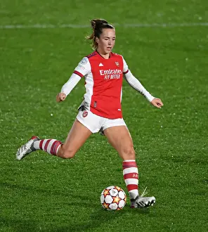 Arsenal Women V HB Koge 2021-22 Prints: Arsenal Women vs HB Koge: A UEFA Women's Champions League Battle at Meadow Park