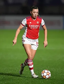 Arsenal Women V HB Koge 2021-22 Prints: Arsenal Women vs HB Koge: A UEFA Women's Champions League Showdown at Meadow Park