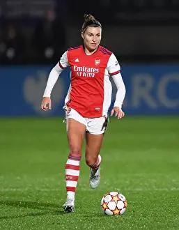 Arsenal Women V HB Koge 2021-22 Prints: Arsenal Women vs HB Koge: A UEFA Women's Champions League Showdown at Meadow Park