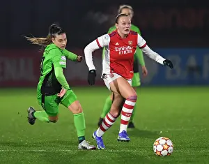 Arsenal Women V HB Koge 2021-22 Prints: Arsenal Women vs. HB Koge: A UEFA Women's Champions League Showdown at Meadow Park