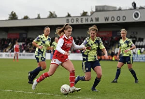 Arsenal Women v Leeds United Women - FA Cup 2023 Collection: Arsenal Women vs Leeds United Women: FA Cup Fourth Round Clash at Meadow Park