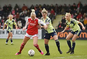Arsenal Women V Leeds United Women - FA Cup 2023 Prints: Arsenal Women vs Leeds United Women: FA Cup Fourth Round Battle at Meadow Park
