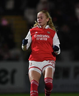 Arsenal Women v Liverpool Women 2022-23 Collection: Arsenal Women vs Liverpool Women: Super League Showdown at Meadow Park (2022-23)