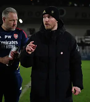 Arsenal Women V Liverpool Women 2022-23 Prints: Arsenal Women vs Liverpool Women: Jonas Eidevall Addresses Team After FA Super League Match