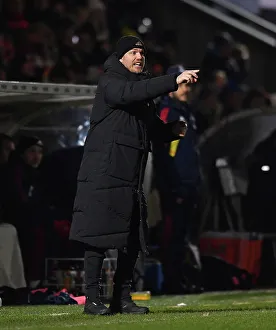 Arsenal Women V Manchester City Women - Conti Cup 2022-23 Prints: Arsenal Women vs Manchester City: FA Women's League Cup Semi-Final - Jonas Eidevall's Leadership