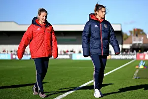 Arsenal Women vs Manchester City: Pre-Match Pitch Inspection at Meadow Park (2023-24)