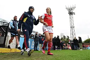 Arsenal Women V Manchester City Women 2022-23 Prints: Arsenal Women vs Manchester City: Second-Half Pep Talk by Aaron D'Antino