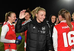 Arsenal Women V Manchester City Women - Conti Cup 2022-23 Prints: Arsenal Women vs Manchester City Women: FA WSL Cup Semi-Final Showdown - Leah Williamson's Emotional Moment