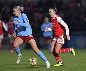 Arsenal Women V Manchester City Women - Conti Cup 2022-23 Prints: Arsenal Women vs Manchester City Women: FA WSL Cup Semi-Final Clash