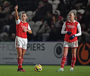 Arsenal Women V Manchester City Women - Conti Cup 2022-23 Prints: Arsenal Women vs Manchester City Women: FA WSL Cup Semi-Final Clash