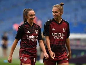 Arsenal Women vs Paris Saint-Germain: Quarterfinals of the UEFA Women's Champions League - Arsenal Stars Warm Up