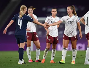 Arsenal Women V Paris Saint-Germain 2020 Prints: Arsenal Women vs Paris Saint-Germain: A Battle in the UEFA Women's Champions League Quarterfinals
