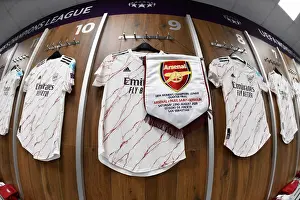 Arsenal Women V Paris Saint-Germain 2020 Prints: Arsenal Women vs Paris Saint-Germain: Quarterfinal Showdown - Match Shirts in Arsenal's Changing Room