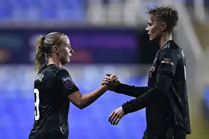 Reading Women V Arsenal Women 2022-23 Prints: Arsenal Women vs. Reading: Beth Mead and Lina Hurtig in Action