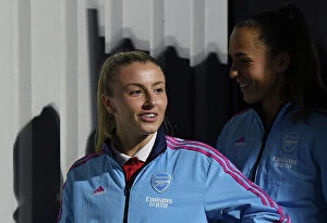 Images Dated 14th March 2023: Arsenal Women vs Reading: Leah Williamson Prepares for FA WSL Clash