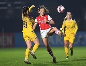 Arsenal Women V Reading Women 2021-22 Prints: Arsenal Women vs Reading Women: McCabe Clashes with Woodham in FA WSL Showdown