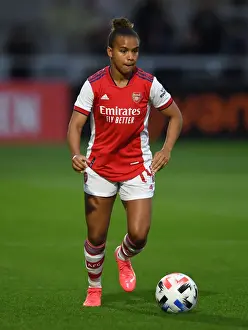 Arsenal Women V Slavia Prague 2021-22 Prints: Arsenal Women vs Slavia Prague: Battle in the UEFA Women's Champions League at Meadow Park
