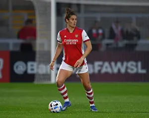 Arsenal Women V Slavia Prague 2021-22 Prints: Arsenal Women vs Slavia Prague: Battle in the UEFA Women's Champions League at Meadow Park