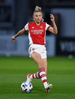 Arsenal Women V Slavia Prague 2021-22 Prints: Arsenal Women vs Slavia Prague: Battle in the UEFA Women's Champions League at Meadow Park