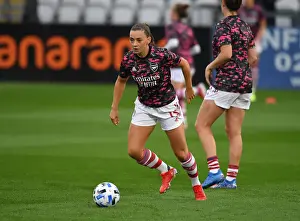Arsenal Women V Slavia Prague 2021-22 Prints: Arsenal Women vs Slavia Prague: Katie McCabe Warming Up Ahead of UEFA Champions League Clash