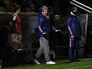 Images Dated 18th November 2020: Arsenal Women vs. Tottenham Hotspur Women: Montemurro Leads Empty-Stand Conti Cup Clash