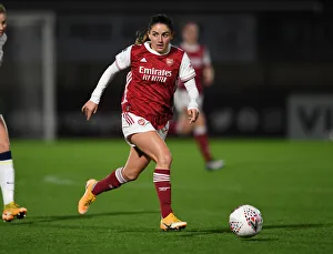 Arsenal Women V Tottenham Hotspur Women - Conti Cup 2020-21 Prints: Arsenal Women vs. Tottenham Hotspur Women: FA Womens Continental League Cup Clash in Empty Stands