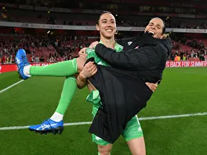 Arsenal Women V Tottenham Hotspur 2021-22 Prints: Arsenal Women vs. Tottenham Hotspur Women: A Goalkeeper Duel at the Emirates