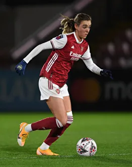 Arsenal Women V Tottenham Hotspur Women - Conti Cup 2020-21 Prints: Arsenal Women vs. Tottenham Hotspur Women: Empty Meadow Park - FA Womens Continental League Cup Match